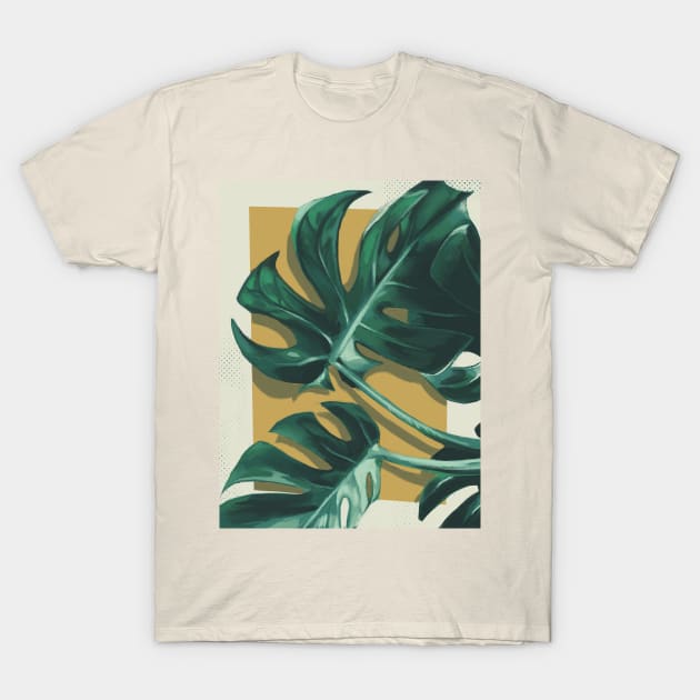 monstera on a sunday T-Shirt by abakkus